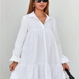 Elegant White Women's Dress